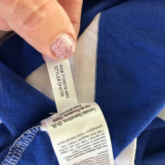 Lacoste Sport Colorful Striped Polo shirt size large, men’s - Picture 5 of 6